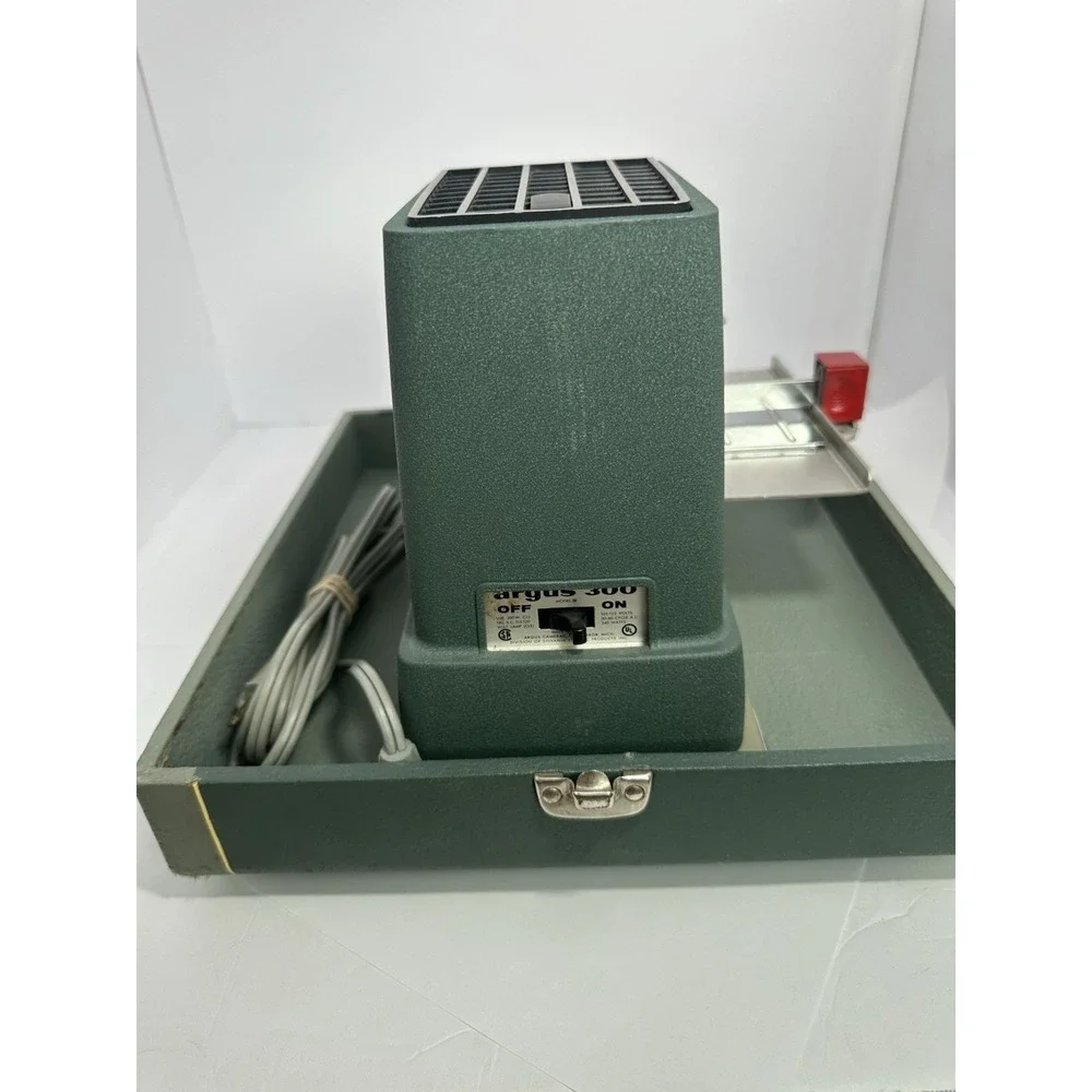Argus 300 Automatic Slide Projector Tested Works 4 inch Projection Height Adjust